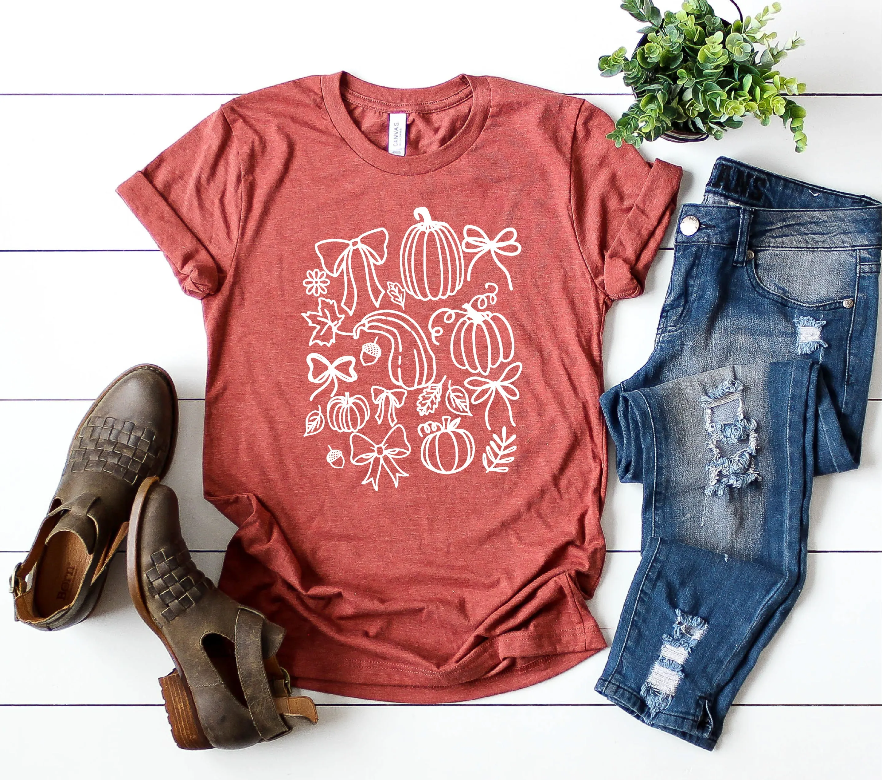 Fall Pumpkins and Bows sold by Peach Marketplace product image thumbnail 2