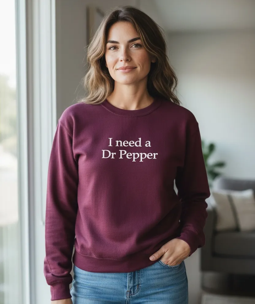 I need a Dr Pepper Sweatshirt sold by Peach Marketplace product image thumbnail 4