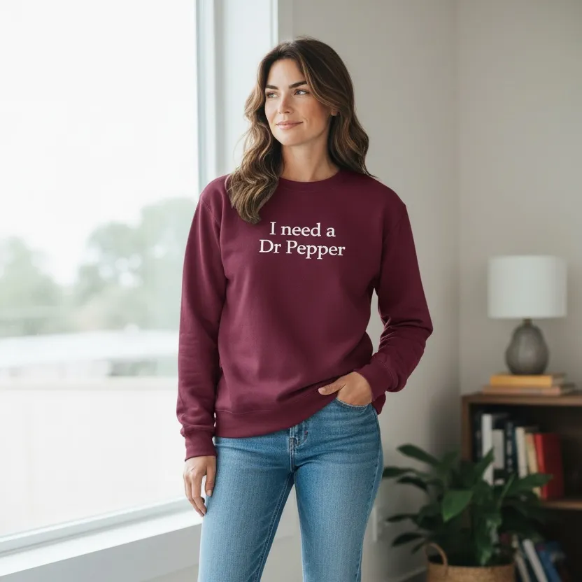 I need a Dr Pepper Sweatshirt sold by Peach Marketplace product image thumbnail 3