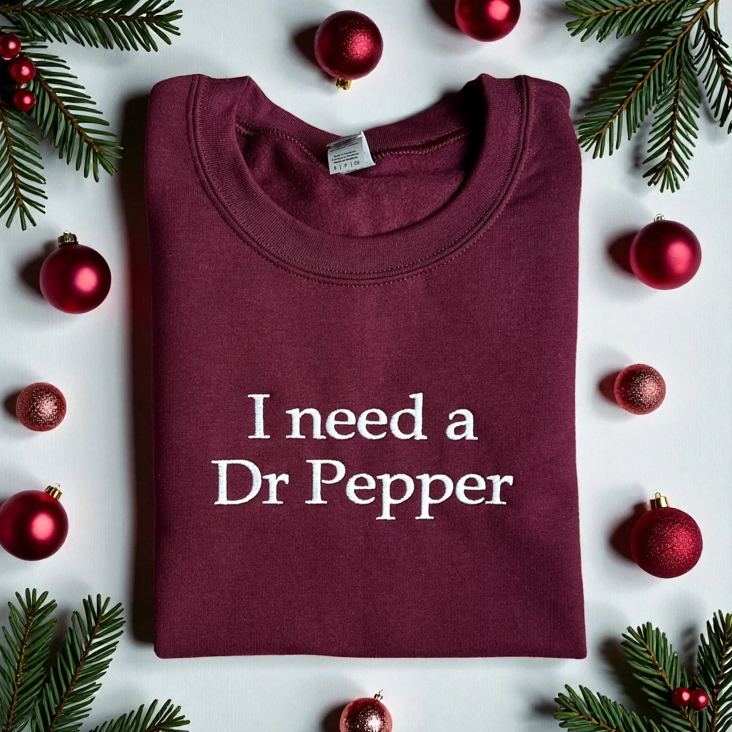 I need a Dr Pepper Sweatshirt sold by Peach Marketplace