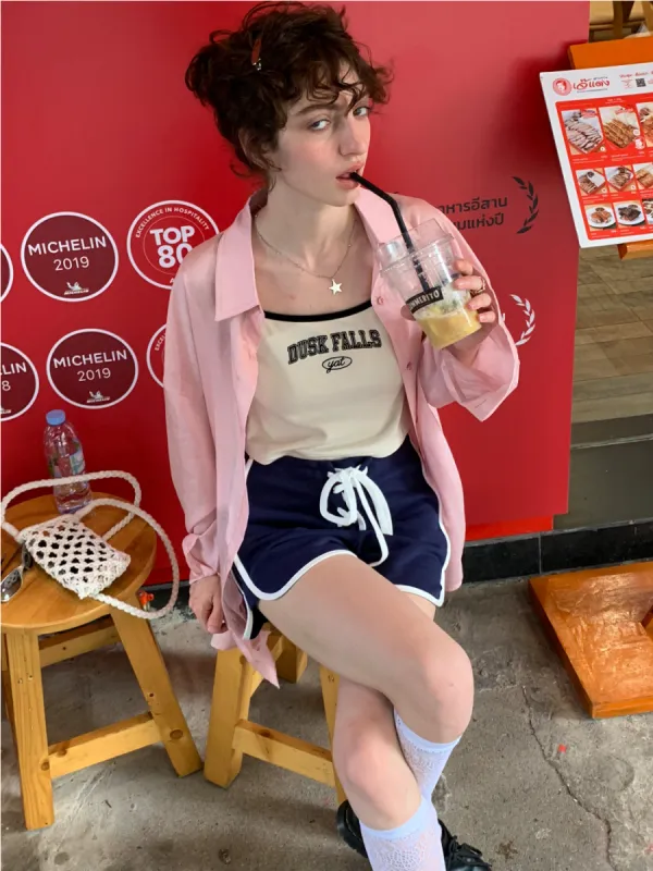 Summer Casual Blouse / Light Pink sold by PROD Bldg