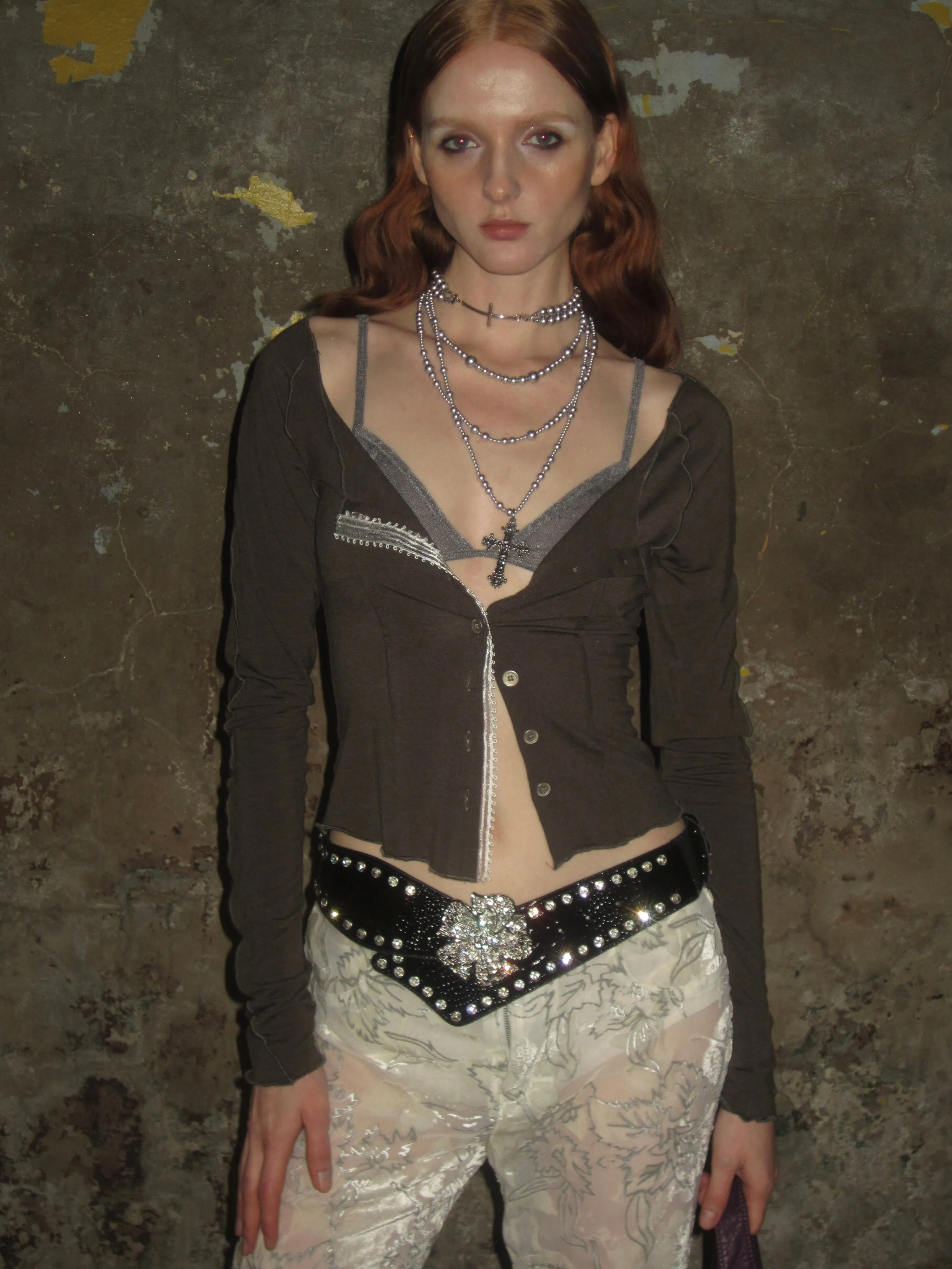 Silver Pearl Cross Necklace Set sold by PROD Bldg product image thumbnail 4