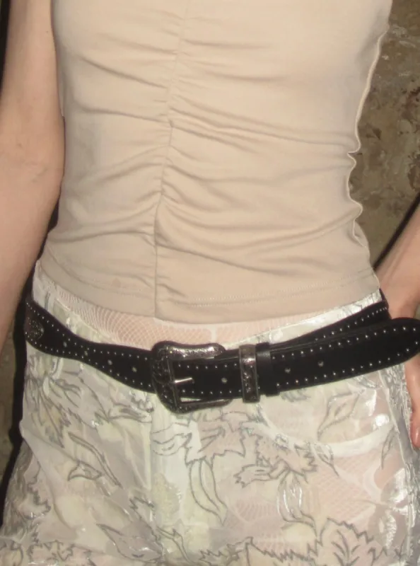 Asymmetric Punk-Style Studded Belt sold by PROD Bldg