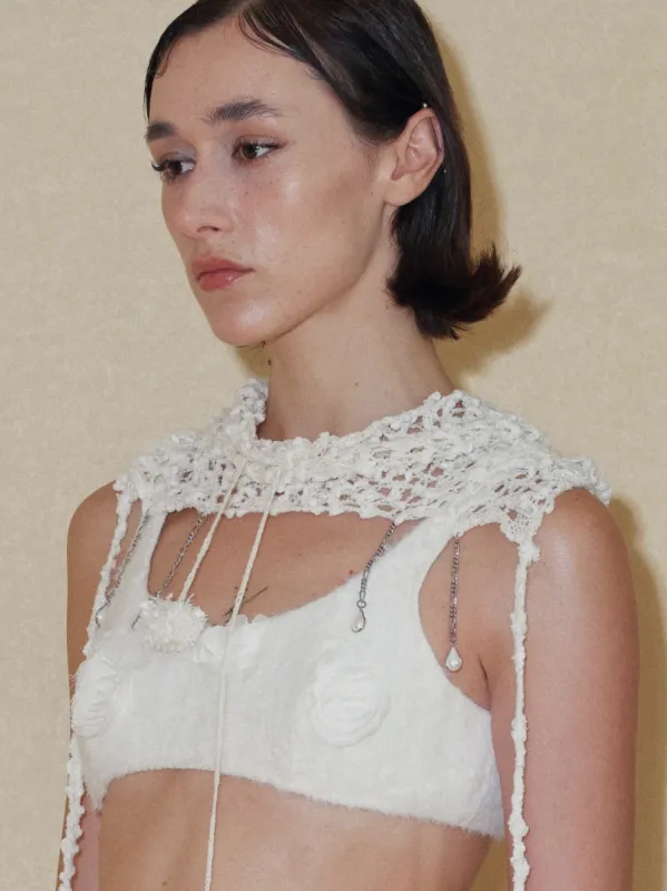 Hollow Knit Hat/Neck gaiter with Pendant sold by PROD Bldg