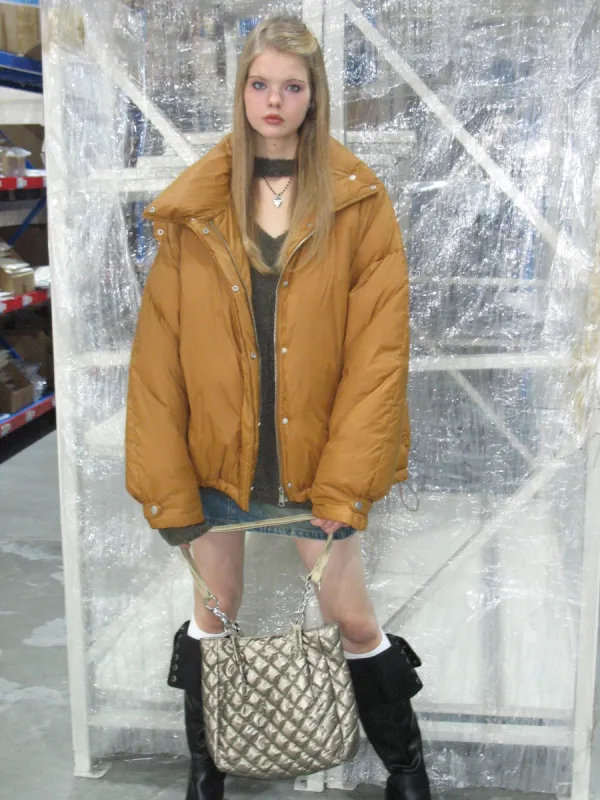 Yellow Puffer Down Jacket sold by PROD Bldg