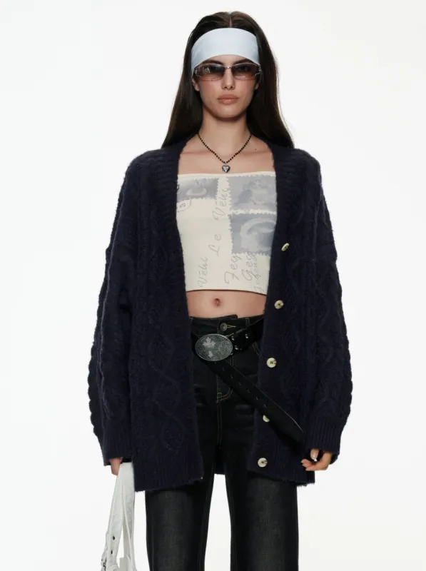 Open-Front Knit Cardigan sold by PROD Bldg