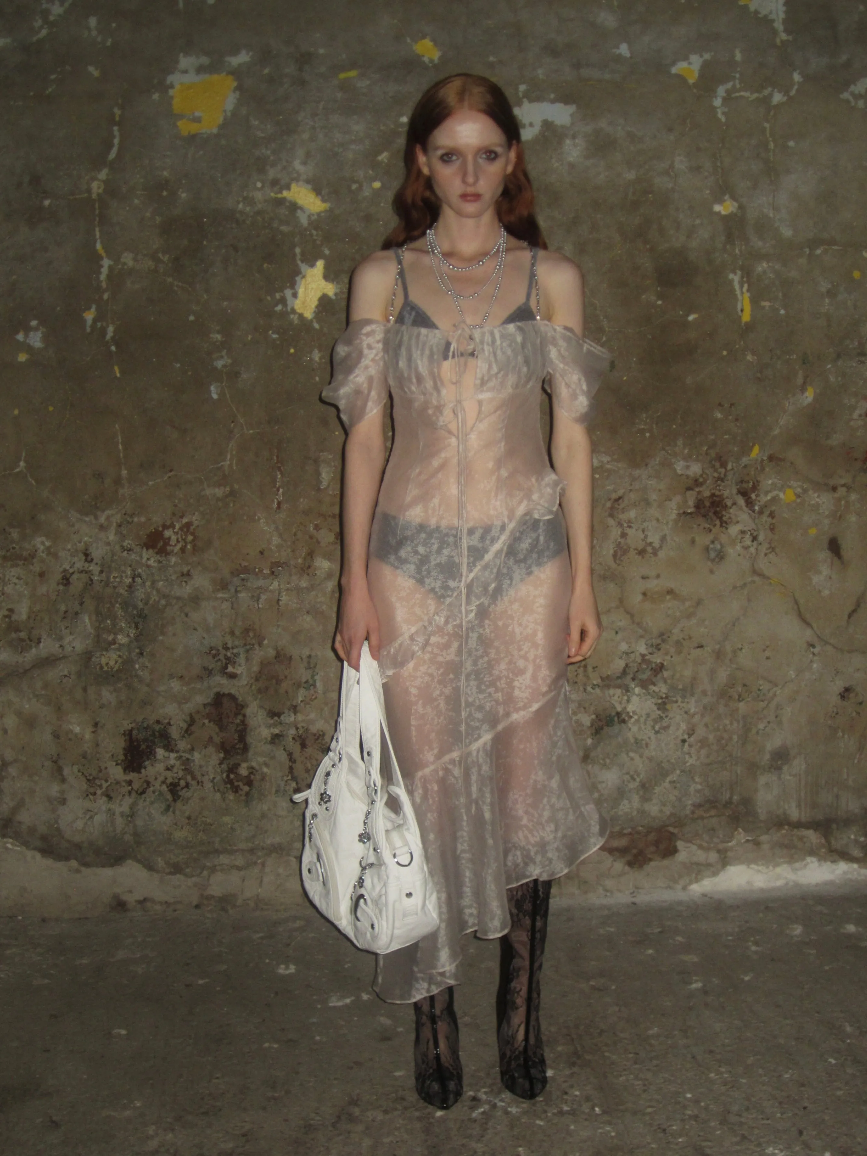 Chain Lace Sheer Dress sold by PROD Bldg product image thumbnail 3