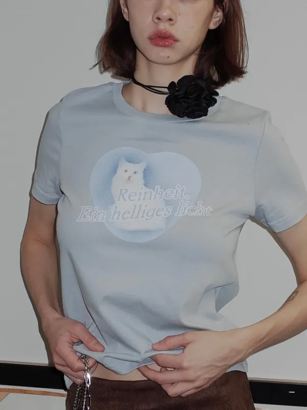 White Cat Fit T-shirt sold by PROD Bldg