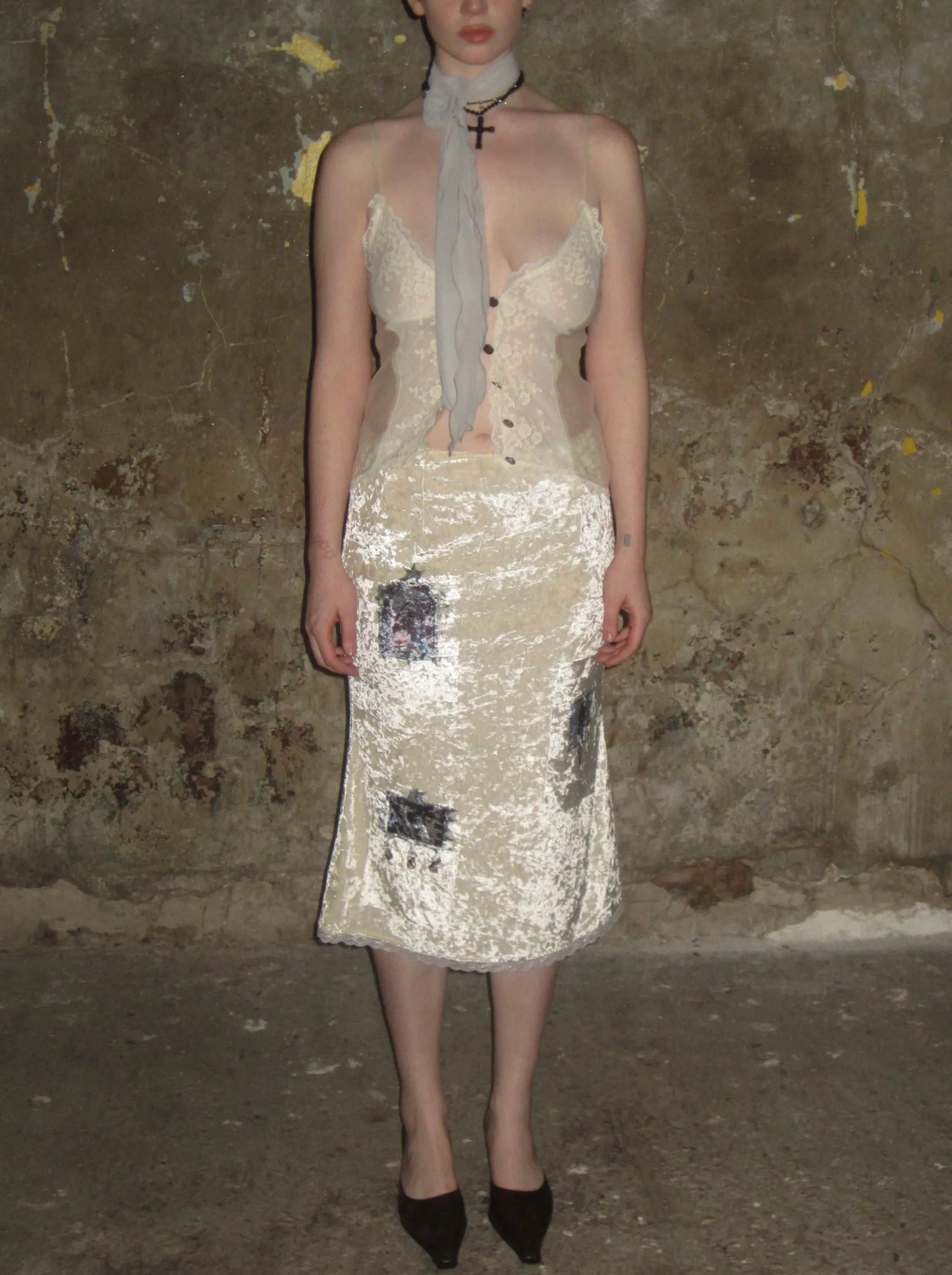 Velvet Printed Midi Skirt sold by PROD Bldg product image thumbnail 2