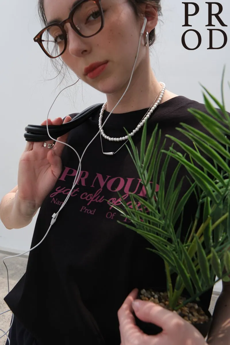 PR Nour Basic Short Sleeve T-Shirt / Black sold by PROD Bldg product image thumbnail 3