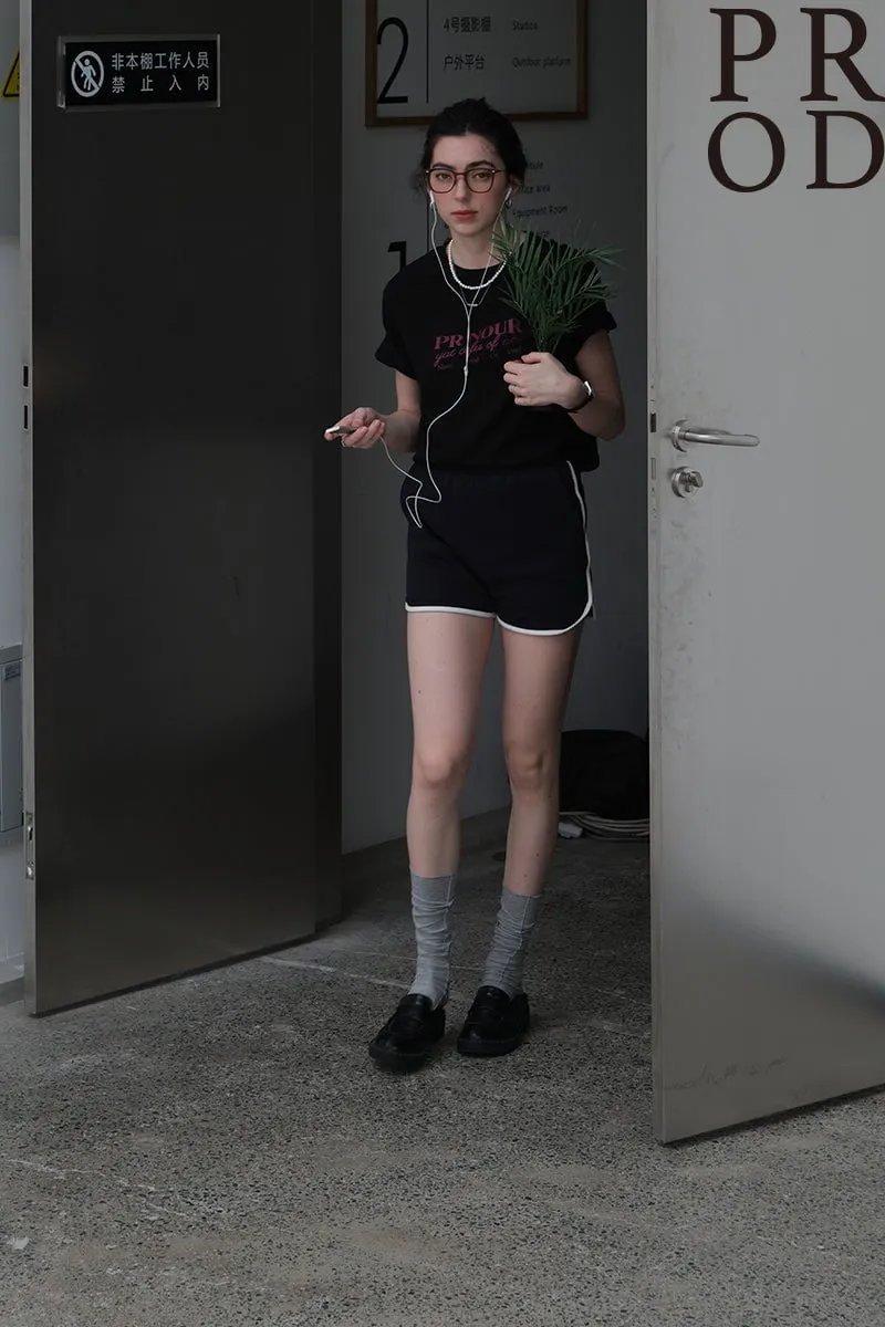 PR Nour Basic Short Sleeve T-Shirt / Black sold by PROD Bldg product image thumbnail 4