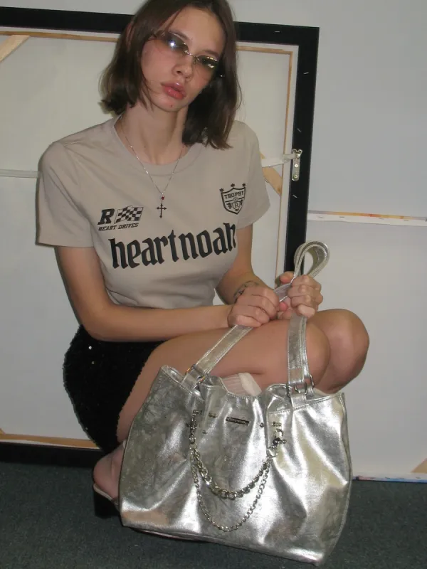 Silver Chain Tote Bag sold by PROD Bldg