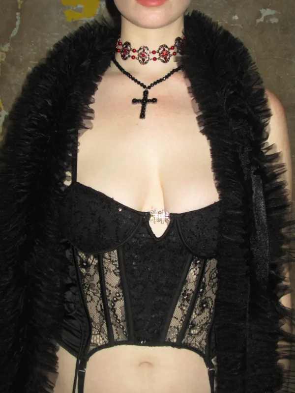 Fishbone Lace-up Cami Top sold by PROD Bldg