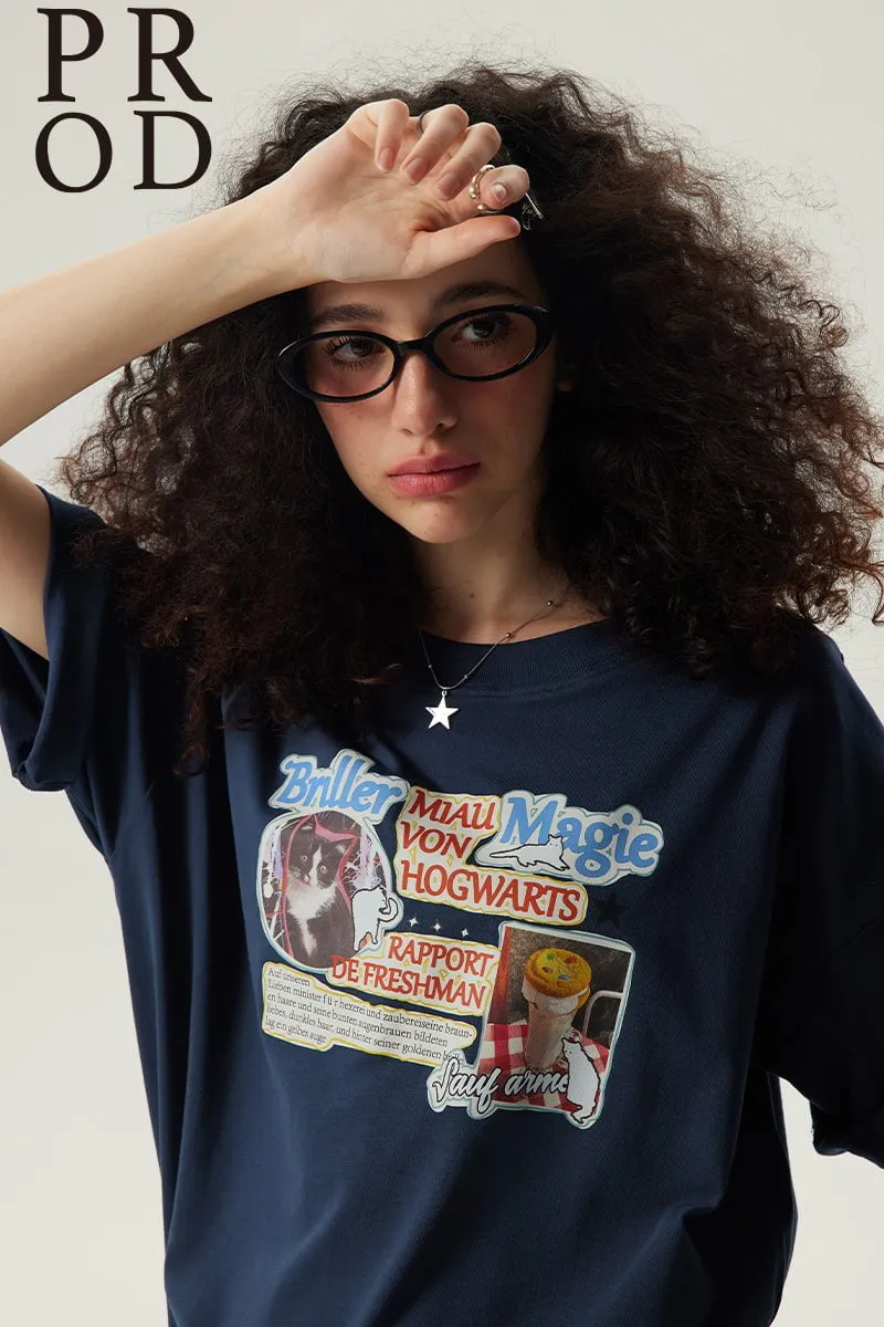 Shine Magic Boxy Short Sleeve T-Shirt / Blue sold by PROD Bldg product image thumbnail 2