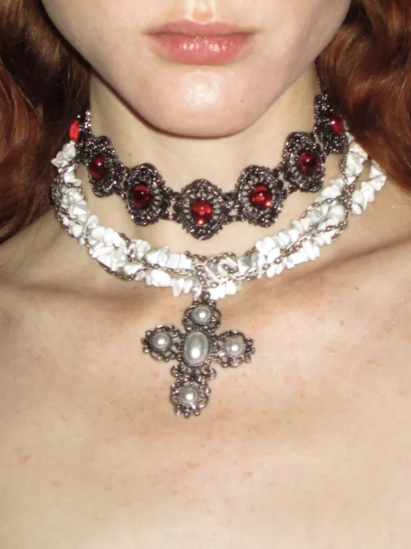 Baroque Choker Layered Necklace Set sold by PROD Bldg