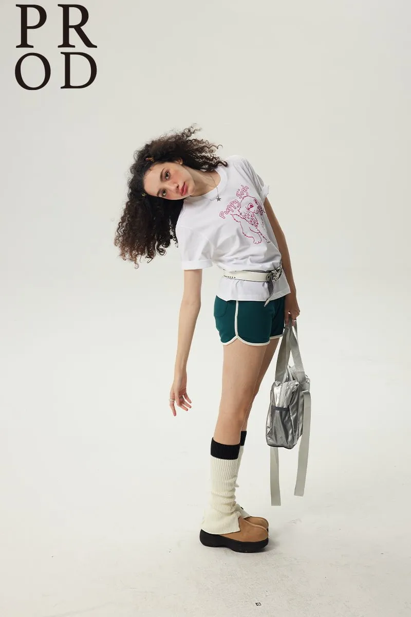 Puppy Sigh Basic Graphic Short Sleeve T-Shirt /White sold by PROD Bldg product image thumbnail 3