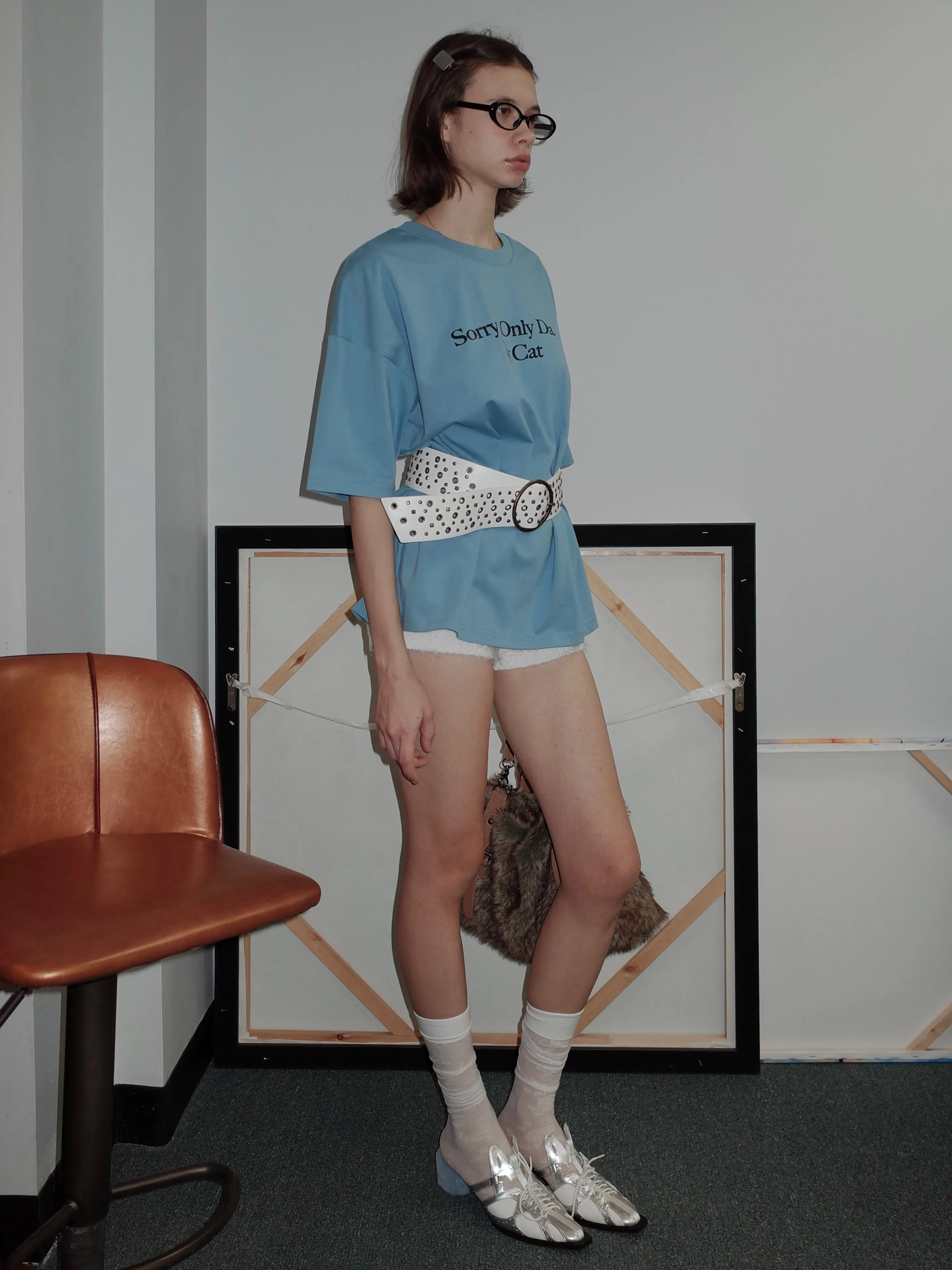 Date With My Cat Oversize T-shirt sold by PROD Bldg product image thumbnail 4