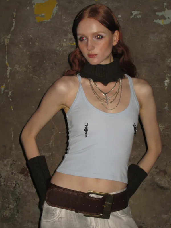 Blue Tank Top (With Cross Accessories) sold by PROD Bldg