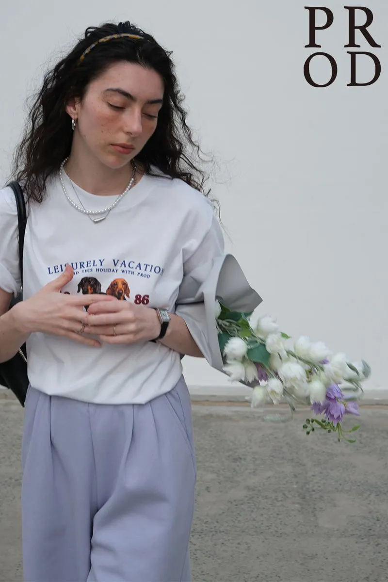 1986 Two Dogs Basic Short Sleeve T-Shirt / White sold by PROD Bldg product image thumbnail 3