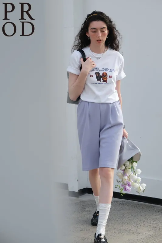 1986 Two Dogs Basic Short Sleeve T-Shirt / White sold by PROD Bldg