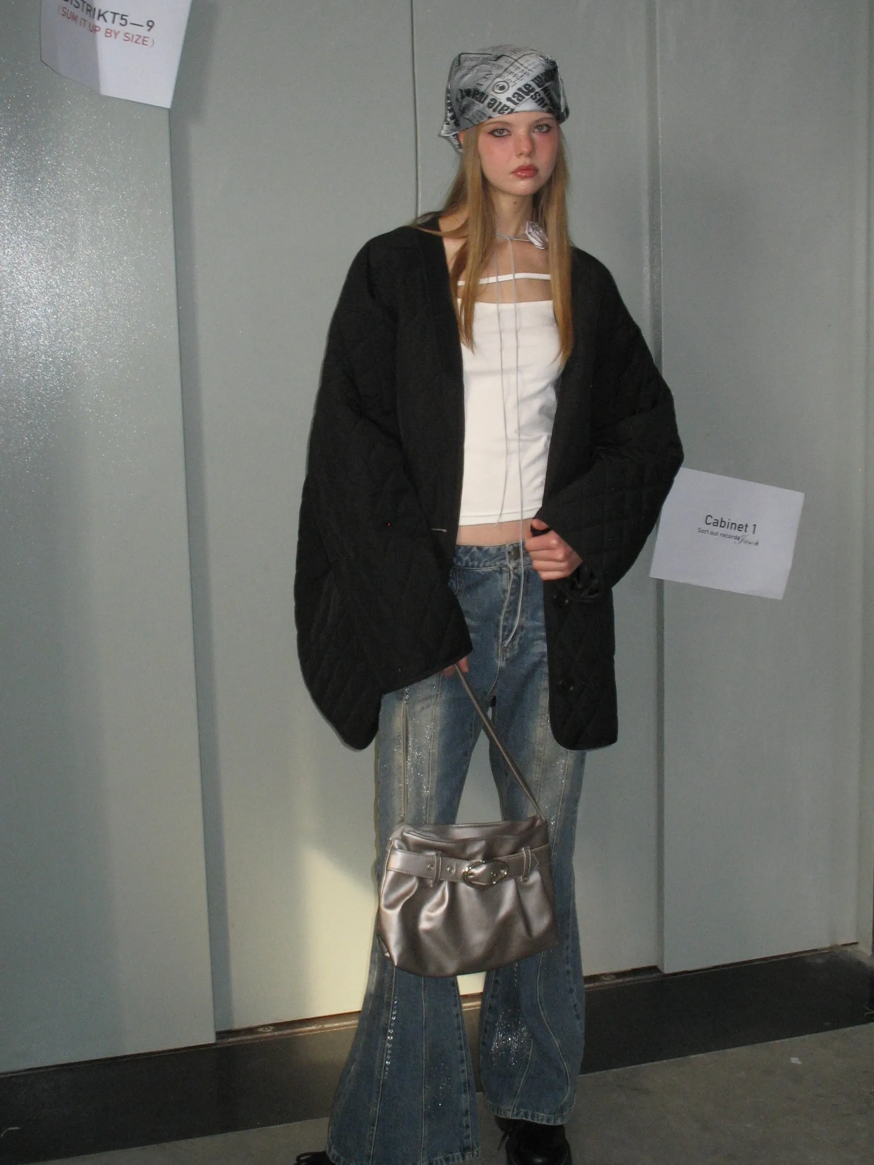 Black Quilted Cotton Coat sold by PROD Bldg product image thumbnail 2