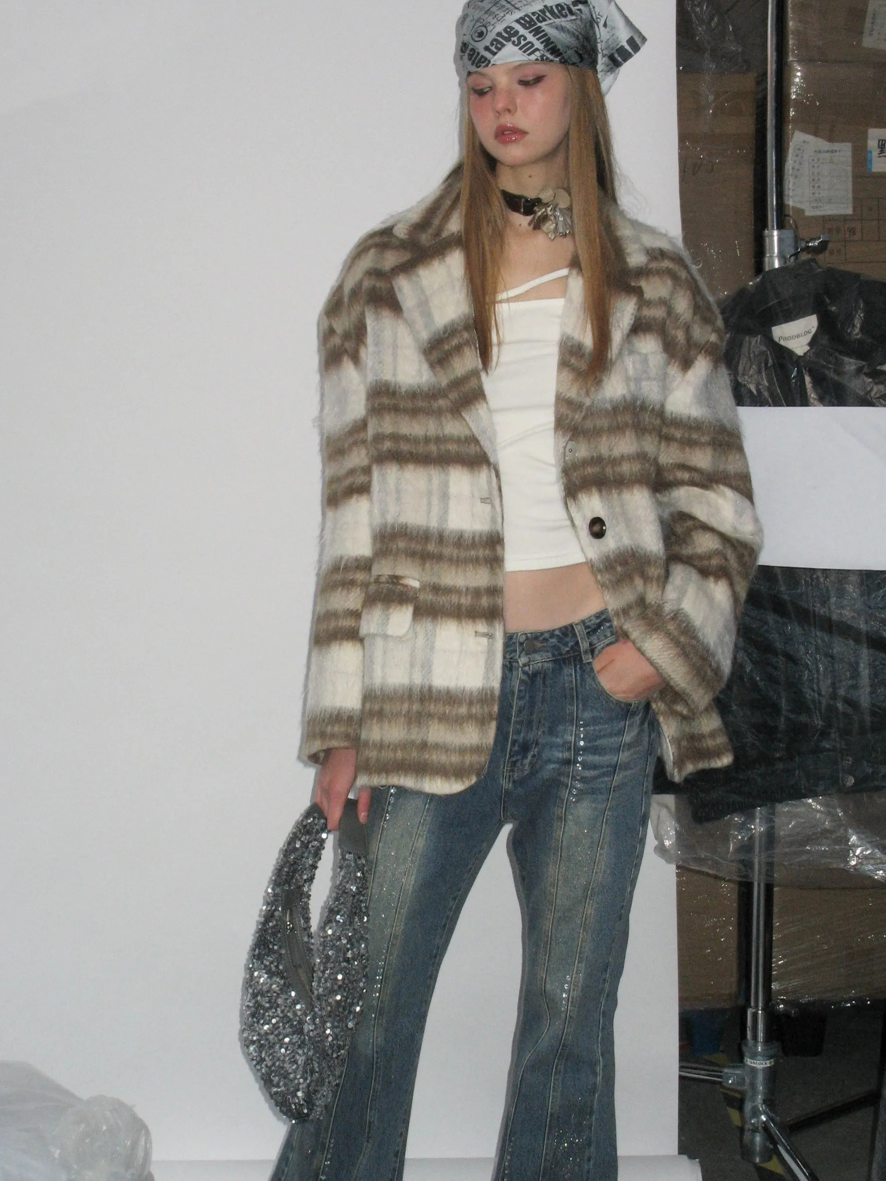 Casual Plaid Blazer sold by PROD Bldg