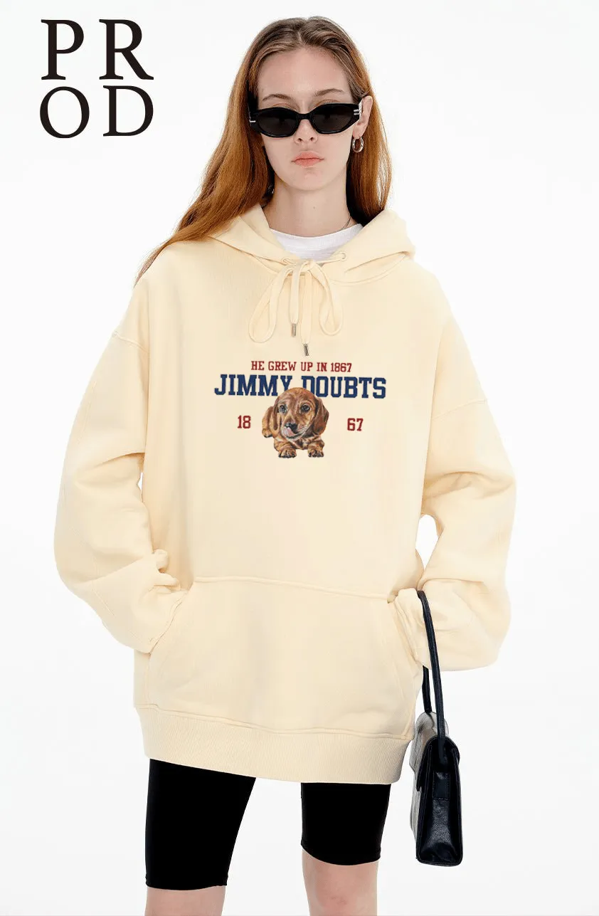 Jimmy Doubts Dog Fleece Hoodie sold by PROD Bldg