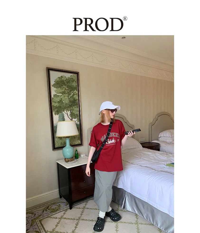 In the Back Garden Oversized Short Sleeve T-Shirt / Brick Red sold by PROD Bldg product image thumbnail 5