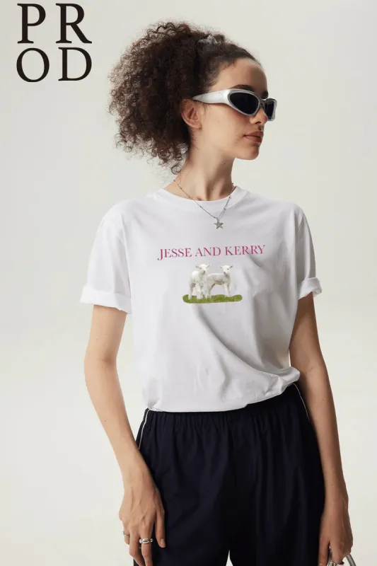 Jesse and Kerry Graphic Short Sleeve T-Shirt sold by PROD Bldg