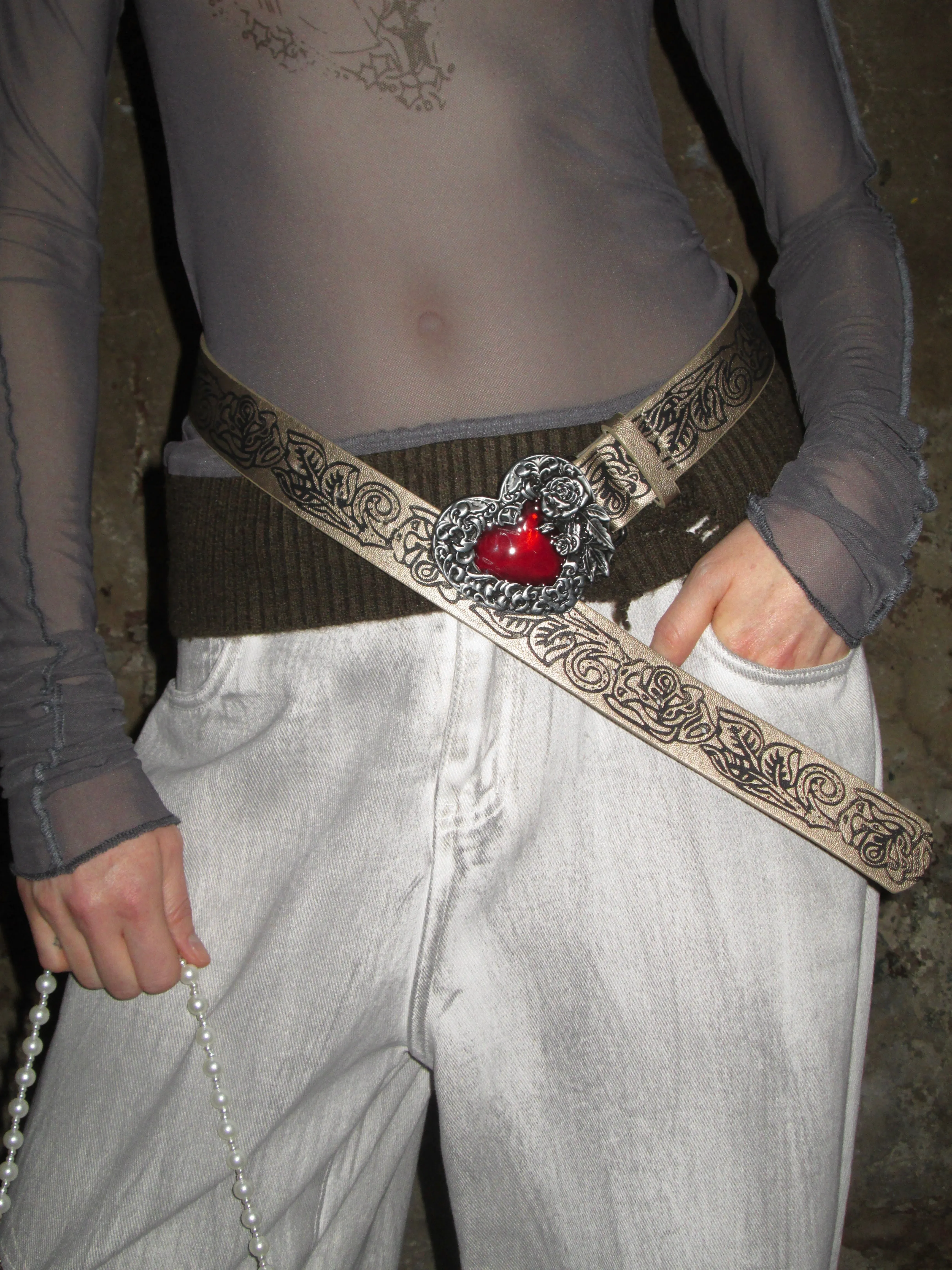 Heart Buckle Belt sold by PROD Bldg