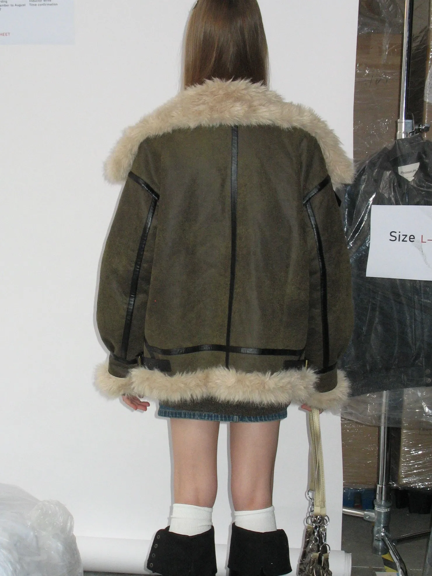 Faux Fur Leather Coat sold by PROD Bldg product image thumbnail 2