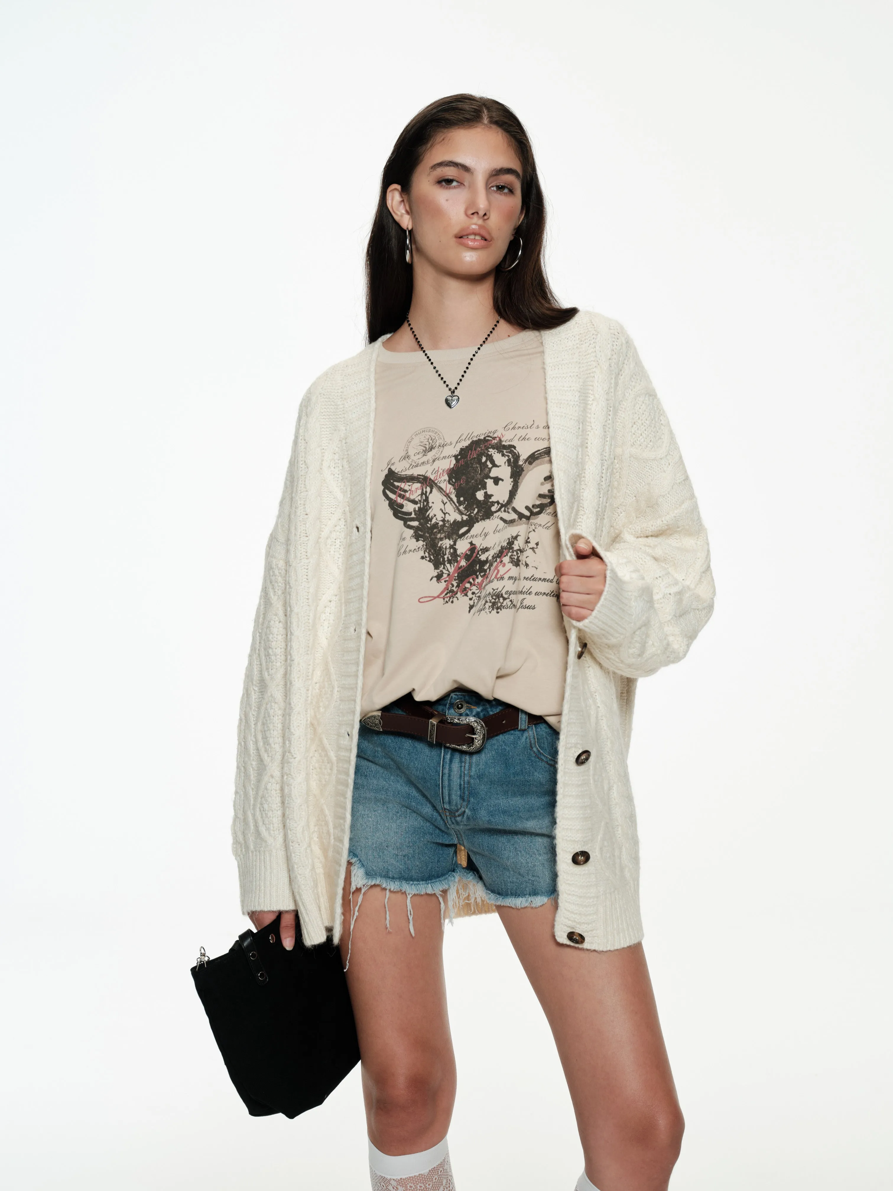 Open-Front Knit Cardigan sold by PROD Bldg product image thumbnail 2