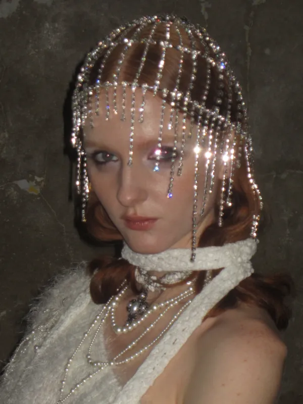 Rhinestone Tassel Hat sold by PROD Bldg