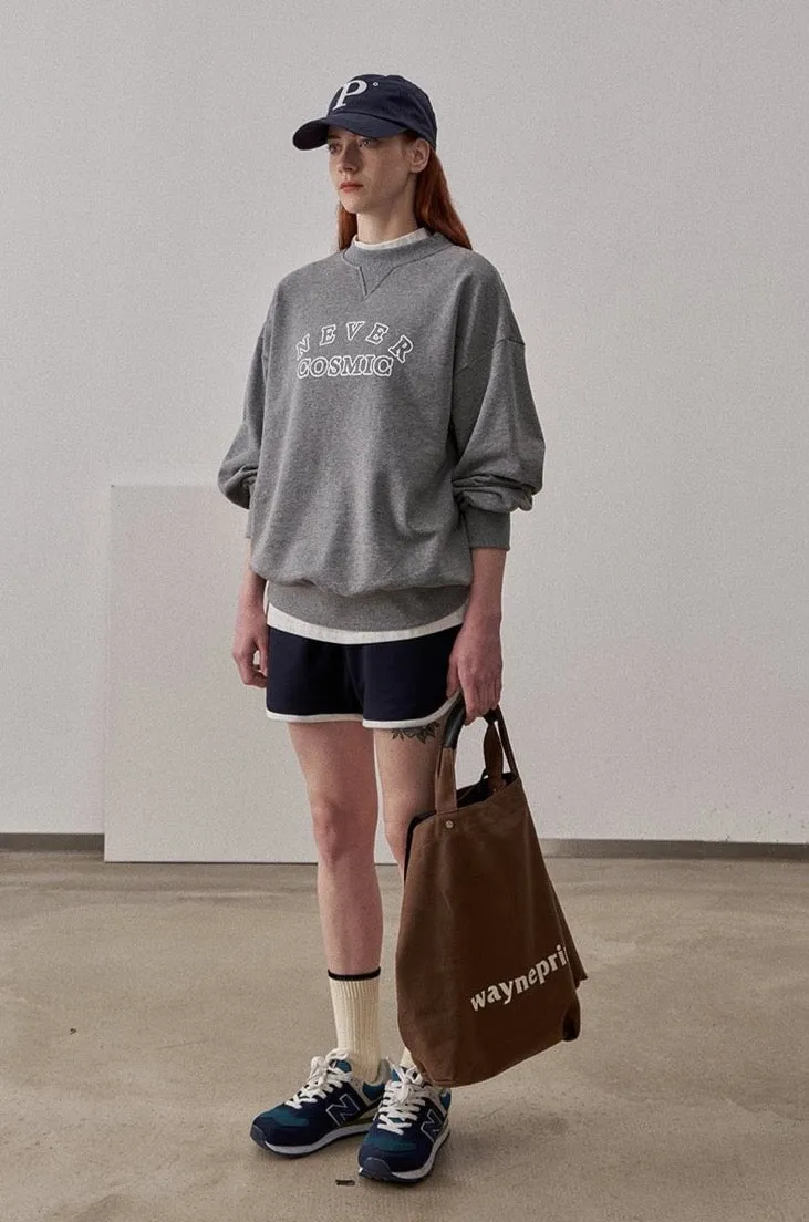 Small Fit Never Cosmic Sweatshirt / Dark Gray sold by PROD Bldg