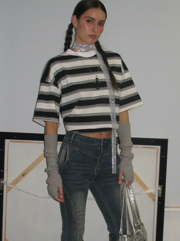 Stripe Boyfriend T-shirt sold by PROD Bldg