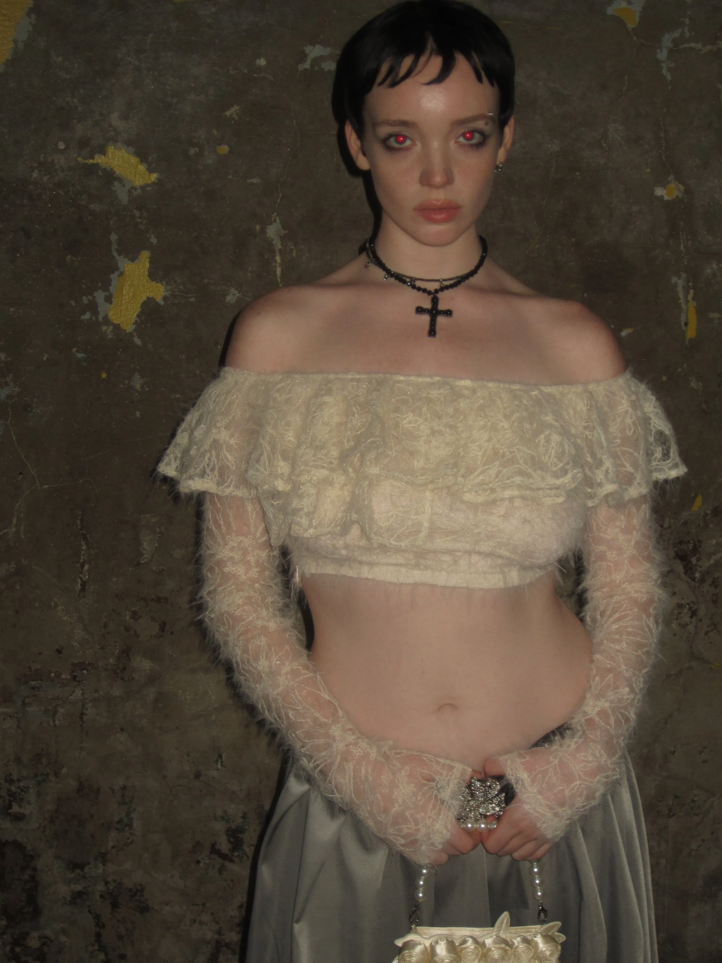 Lace Crop Top sold by PROD Bldg