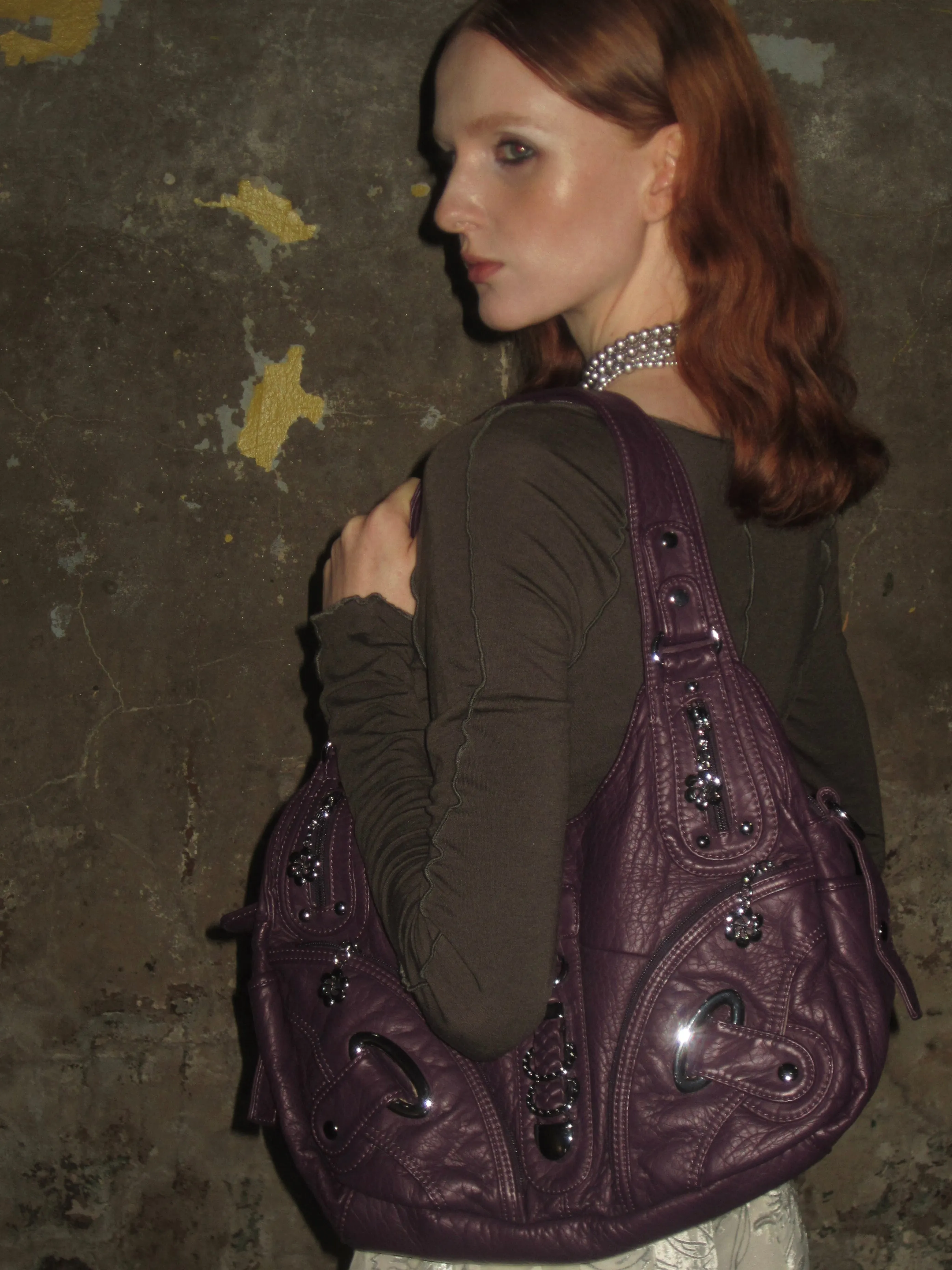 Purple Multi-pocket Tote Bag sold by PROD Bldg product image thumbnail 3