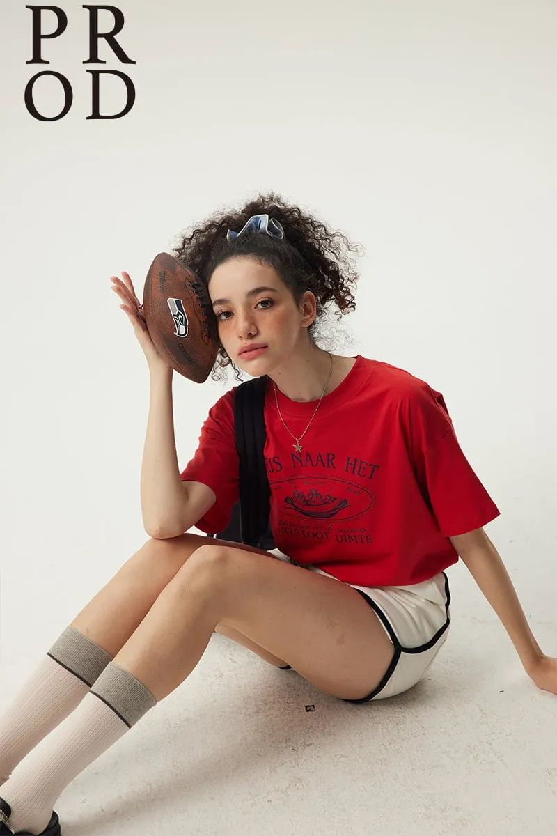 Reis Naar Boxy Short Sleeve T-Shirt / Red sold by PROD Bldg product image thumbnail 5