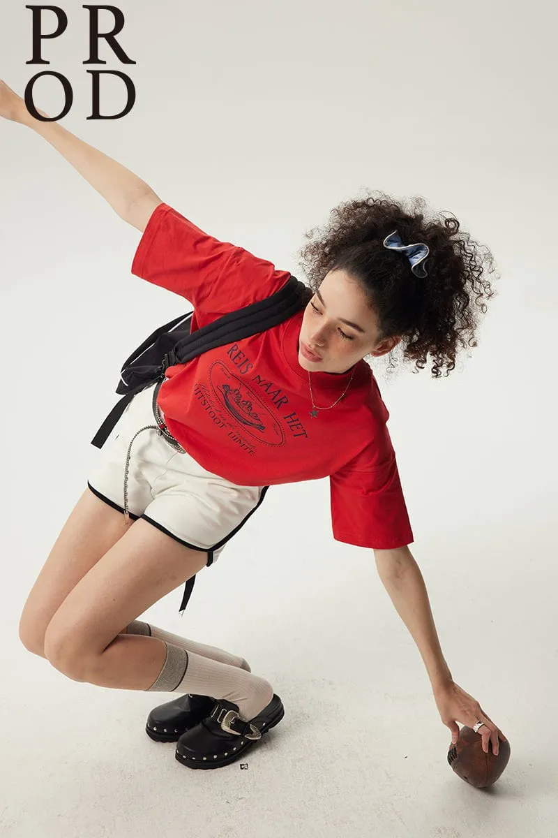 Reis Naar Boxy Short Sleeve T-Shirt / Red sold by PROD Bldg product image thumbnail 4