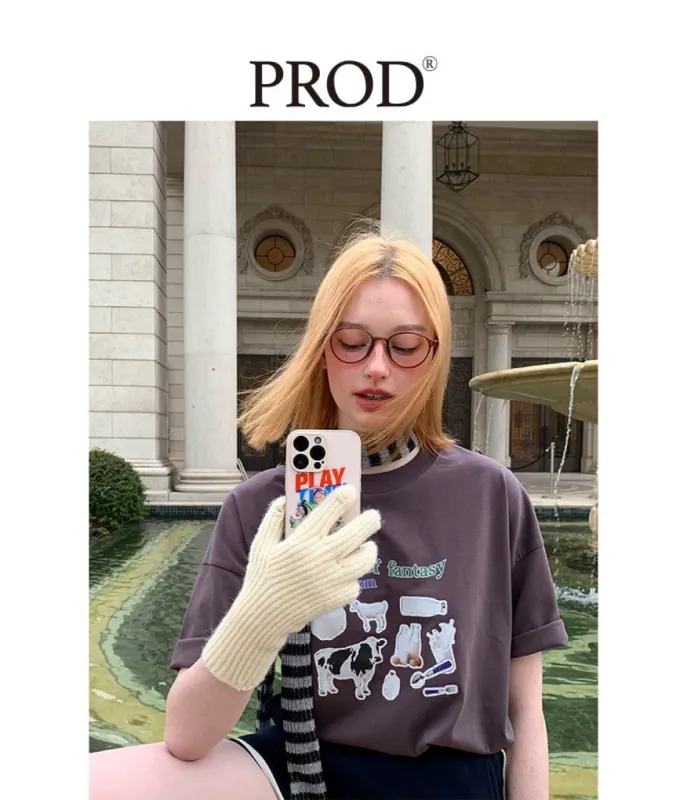 Ranch of Fantasy Oversized Short Sleeve T-Shirt / Charcoal sold by PROD Bldg