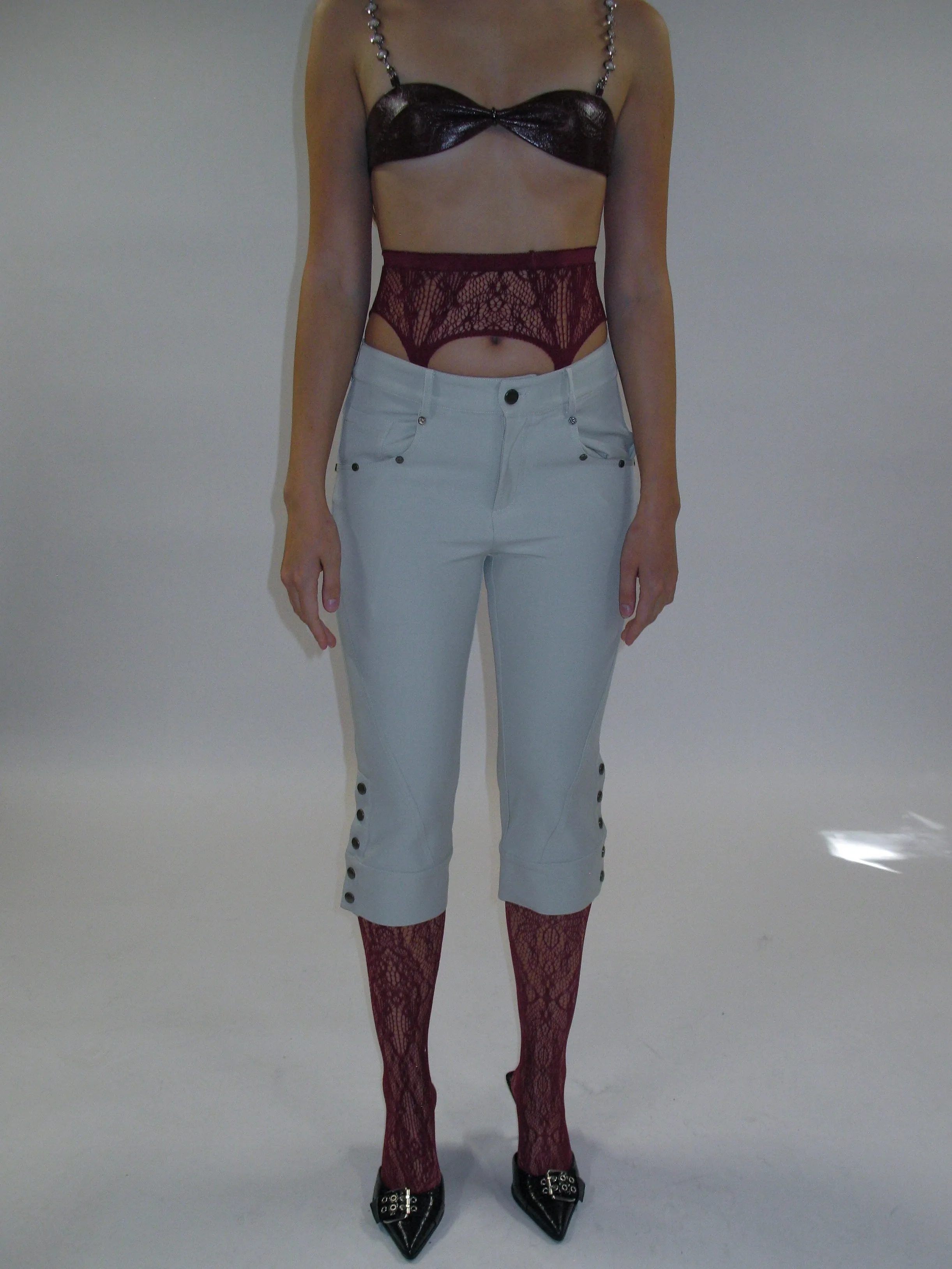 Lace Garter Belt Fishnet Thigh Highs sold by PROD Bldg product image thumbnail 3