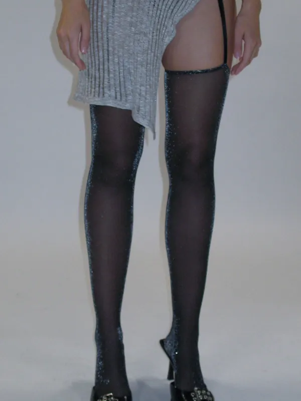 Shimmer Lace Garter Belt Thigh Highs sold by PROD Bldg