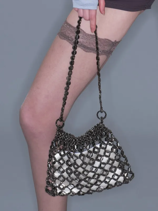 Metallic Beaded Woven Purse sold by PROD Bldg