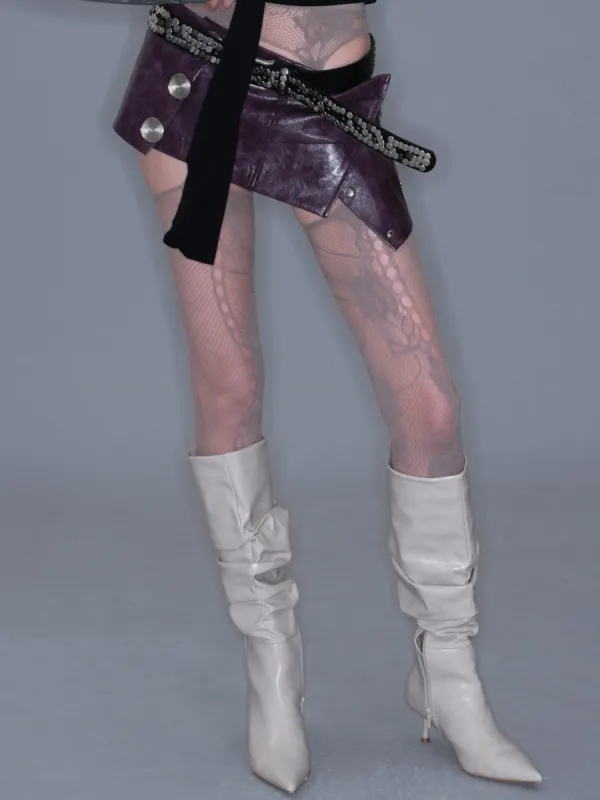 Patterned Fishnet Garter Stockings sold by PROD Bldg