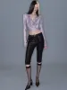 Petal Sheer Mesh Tie Top sold by PROD Bldg