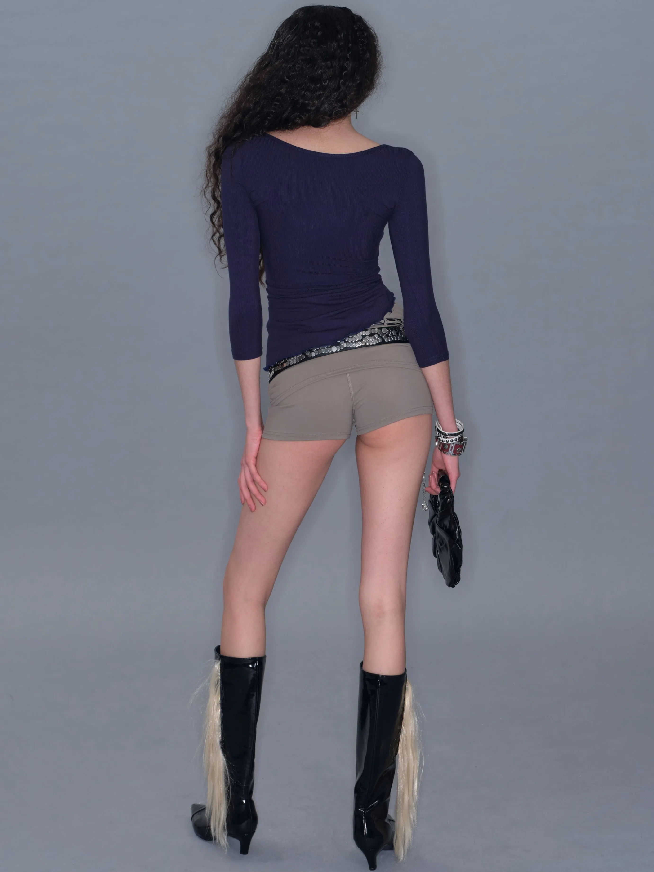 Ruched Fitted Backless Basic Long-sleeve sold by PROD Bldg product image thumbnail 3