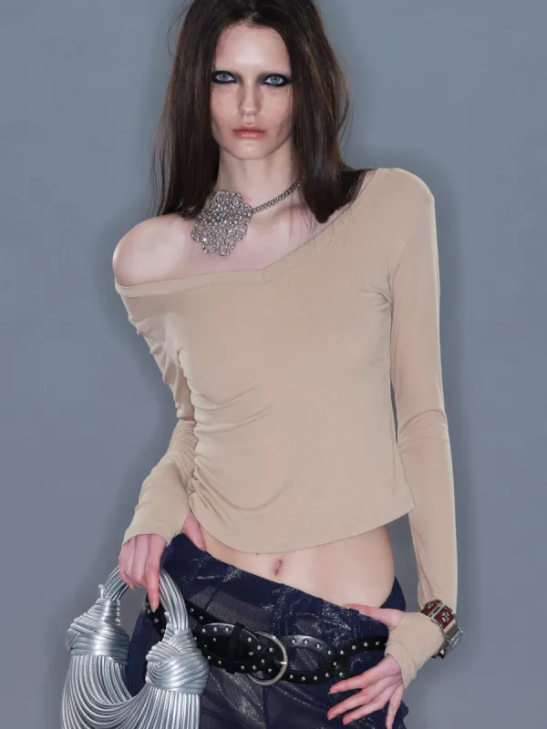 Basic V-Neck Long-Sleeve/ Beige sold by PROD Bldg