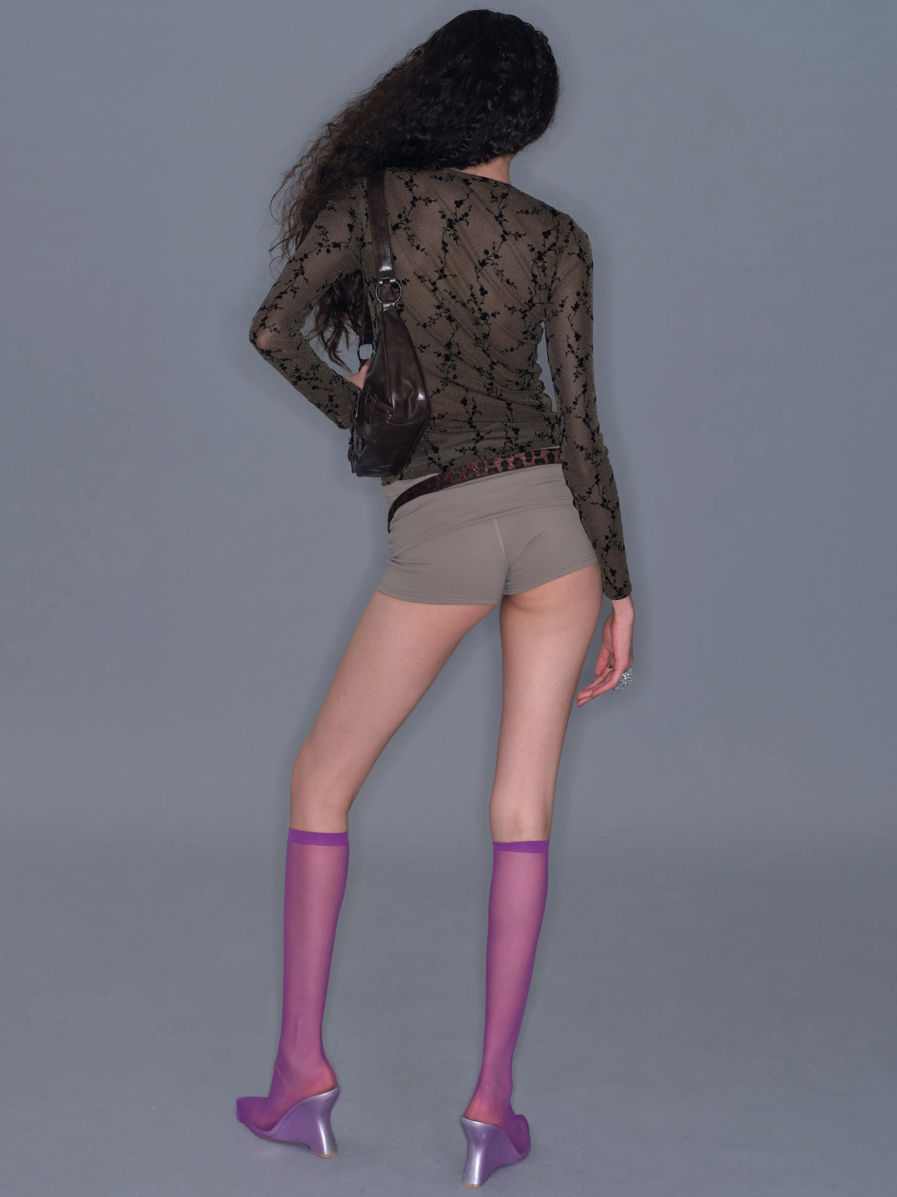 Printed Mesh Ruched Waist Long-sleeve sold by PROD Bldg product image thumbnail 3