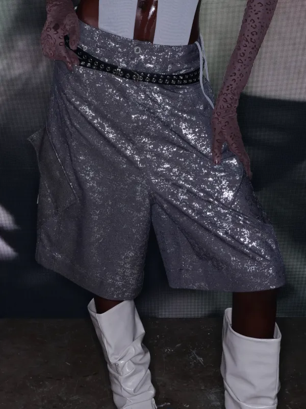 Sequin Cropped Wide-Leg Pants sold by PROD Bldg