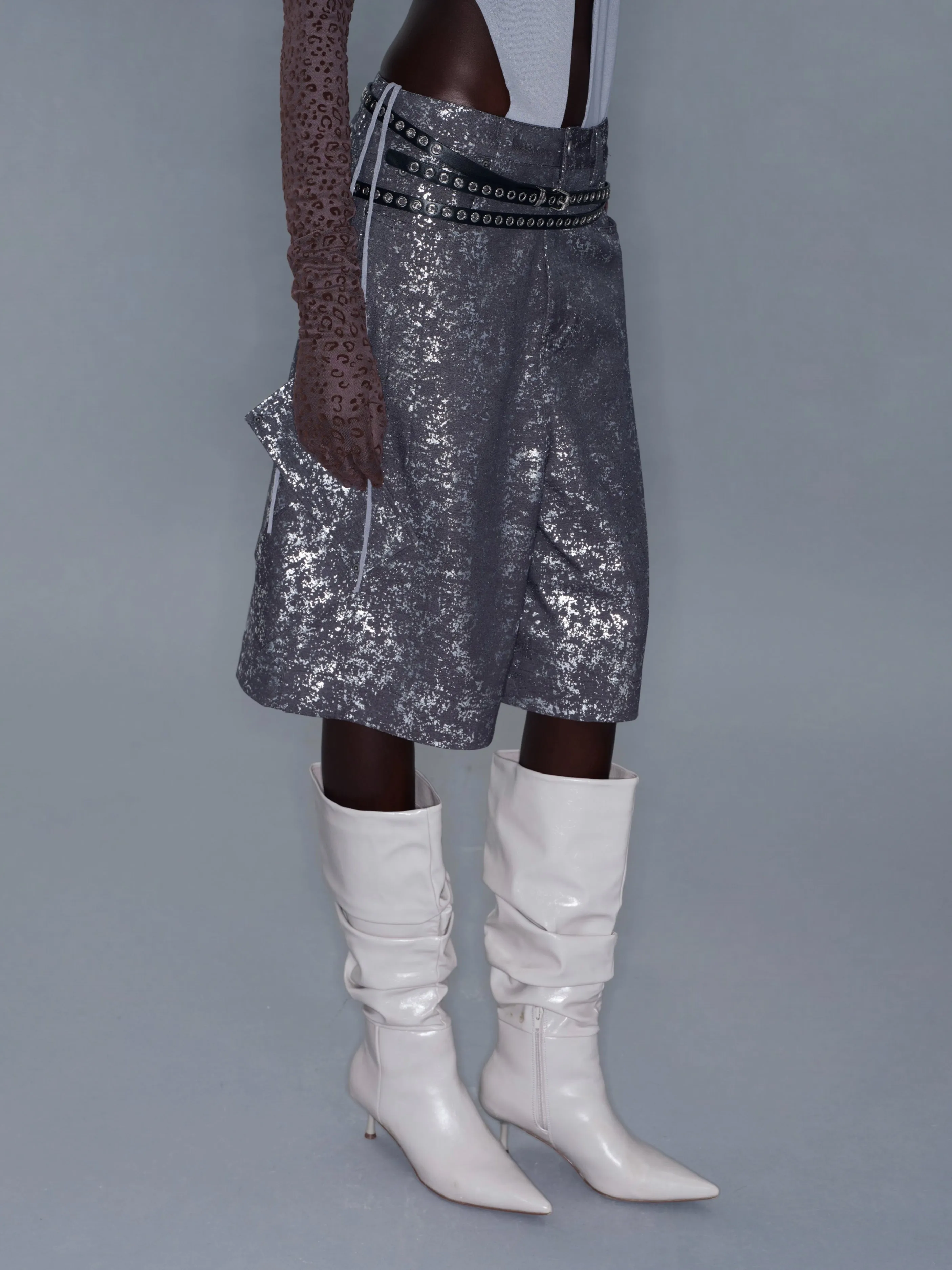 Sequin Cropped Wide-Leg Pants sold by PROD Bldg product image thumbnail 5